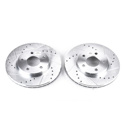 PowerStop Power Stop 04-08 Chevrolet Malibu Front Evolution Drilled & Slotted Rotors - Pair