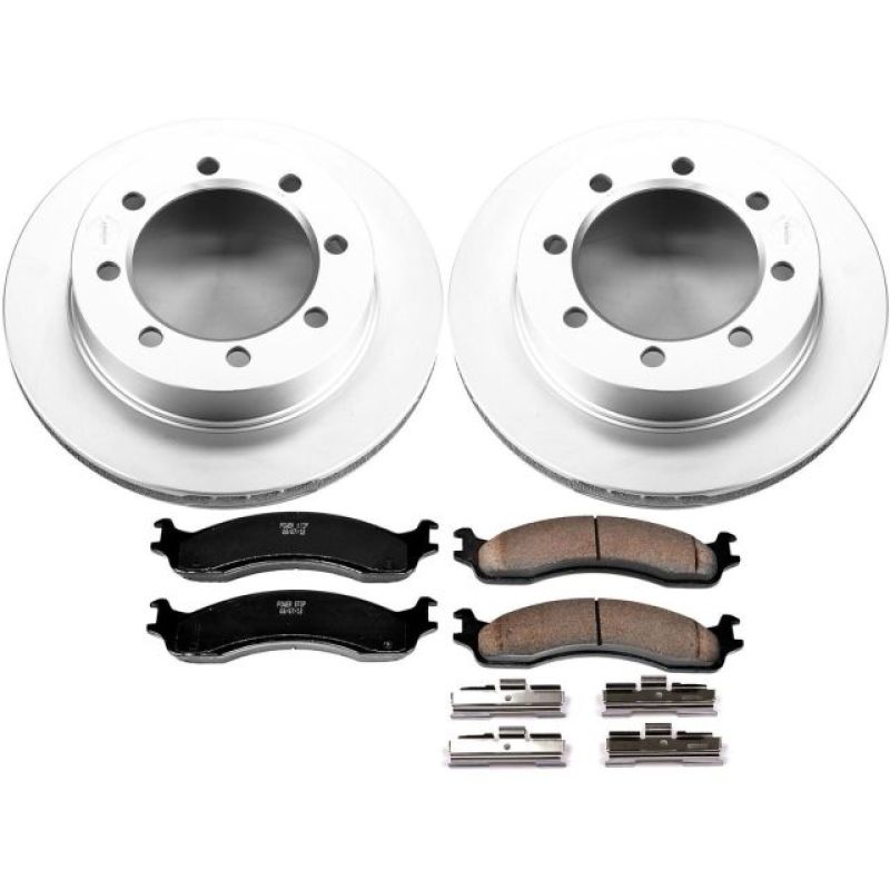 PowerStop Power Stop 95-99 Ford F-250 Front Z17 Evolution Geomet Coated Brake Kit