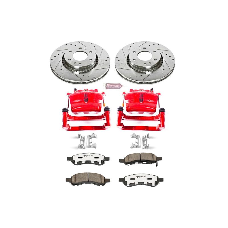 PowerStop Power Stop 06-09 Saab 9-7x Front Z26 Street Kit w/Cals