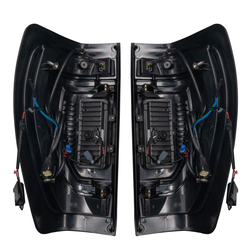 ORACLE Lighting Oracle 19-23 GMC Sierra Black Series Flush Style LED Tail Lights - Factory Halogen