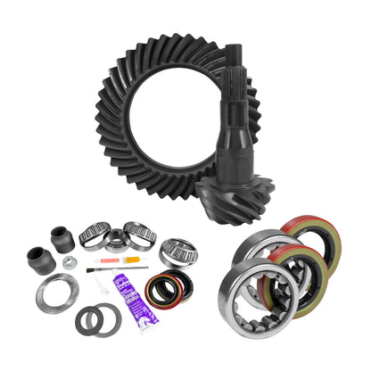 Yukon Gear & Axle Yukon Gear 9.75in Ford 3.55 Rear Ring & Pinion Install Kit 2.53in OD Axle Bearings and Seal