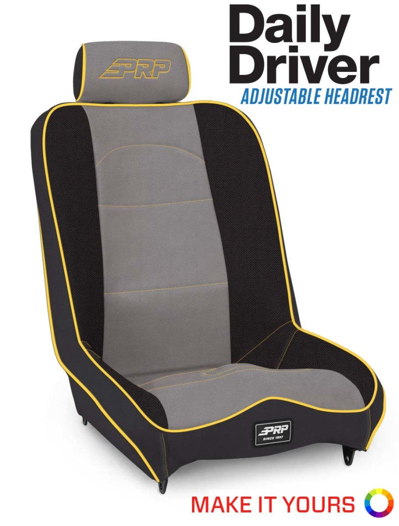 PRP Seats PRP Daily Driver High Back 4In. Extra Tall / Extra Wide Suspension Seat