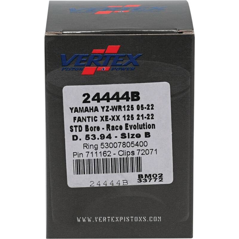 Vertex Pistons Vertex Piston 21-23 Fantic Motor XE 125 125cc Cast Race Evolution Piston Kit