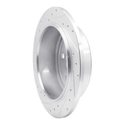 R1 Concepts R1 2007-2018 Jeep Wrangler Rear Right Drilled & Slotted Silver Brake Rotor
