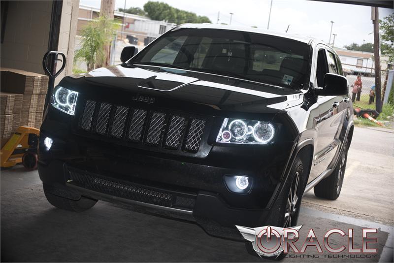 ORACLE Lighting Oracle Jeep Grand Cherokee 11-13 Triple Halo Kit - ColorSHIFT w/ Simple Controller