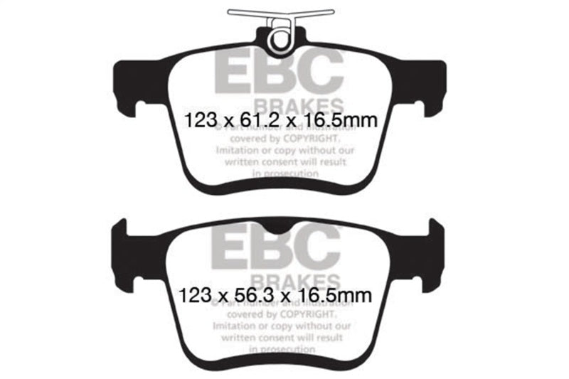 EBC Racing 13-17 Volkswagen Golf (Mk7) RP-1 Race Rear Brake Pads