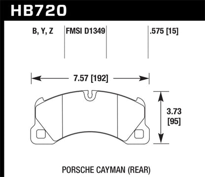 Hawk Performance Hawk 15-17 Porsche Cayenne Front HPS 5.0 Brake Pads