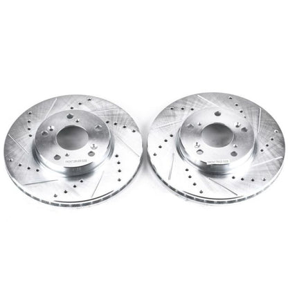 PowerStop Power Stop 14-15 Acura ILX Front Evolution Drilled & Slotted Rotors - Pair