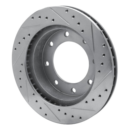 R1 Concepts R1 73-93 Dodge B300 Van (71-74) / B300 (75-80) Front Left Drilled & Slotted Silver Brake Rotor