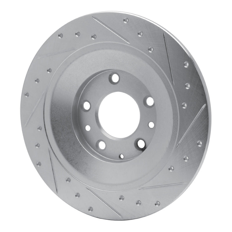R1 Concepts R1 06-07 Mazda 6 Rear Left Drilled & Slotted Silver Brake Rotor