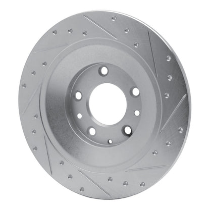 R1 Concepts R1 06-07 Mazda 6 Rear Left Drilled & Slotted Silver Brake Rotor