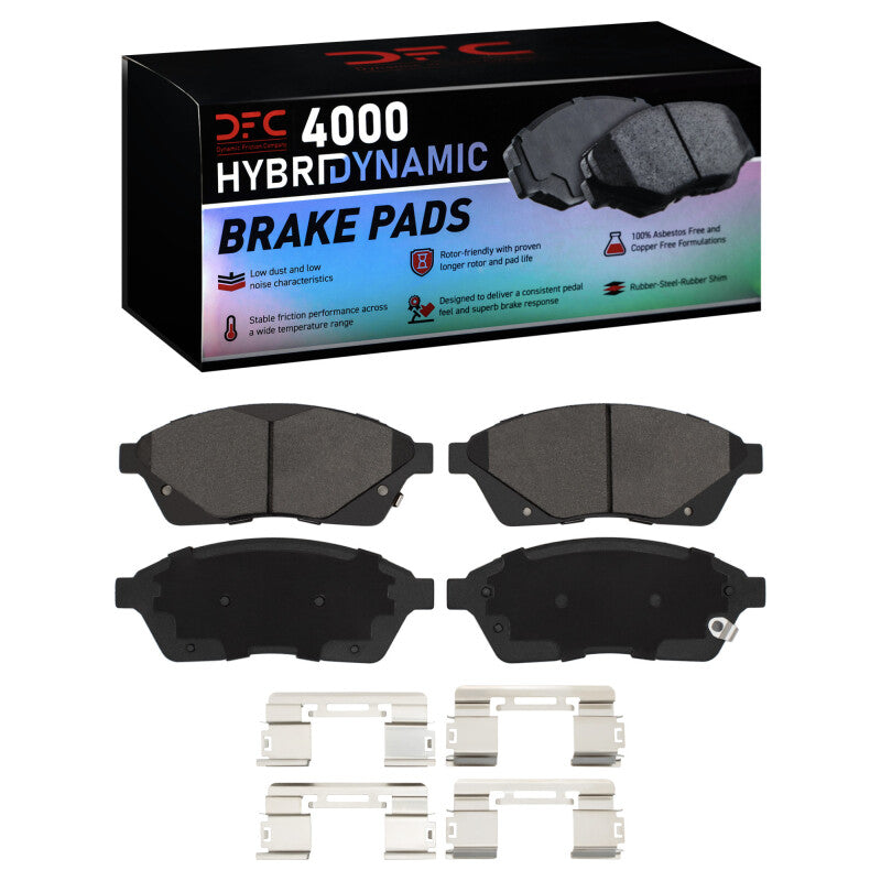 DFC 10-16 Cadillac SRX Front 4000 HybriDynamic Brake Pads and Hardware Kit
