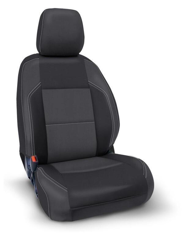 PRP Seats PRP 2016+ Toyota Tacoma Front Seat Covers with Electric Seat Adjusters (Pair) - Black/Grey