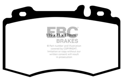EBC 02-04 Mercedes-Benz C32 AMG (W203) 3.2 Supercharged Ultimax2 Front Brake Pads