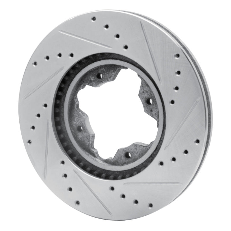 R1 Concepts R1 91-97 Acura CL Front Left Drilled & Slotted Silver Brake Rotor