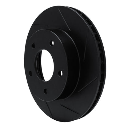 R1 Concepts R1 75-79 Lincoln Continental Rear Right Slotted Black Brake Rotor