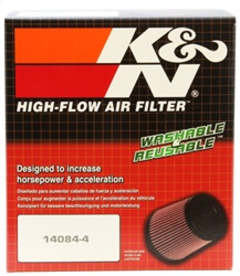 K&N Engineering K&N Universal Air Filter - Round Tapered 4in Flange ID / 5.375in Base OD / 4in Top OD / 5.5in H