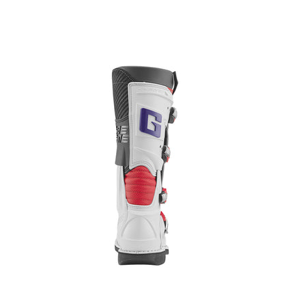 Gaerne GXJ Boot White/Red/Purple Size Youth - 2.5