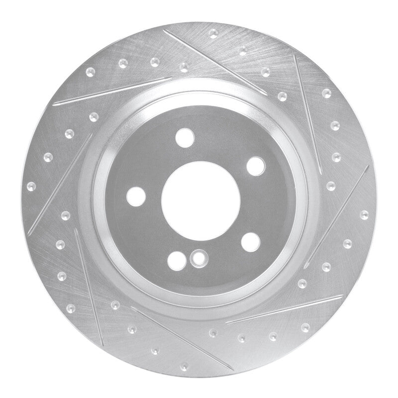 R1 Concepts R1 13-20 Mercedes-Benz SL400 Rear Right Drilled & Slotted Silver Brake Rotor