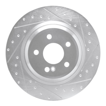 R1 Concepts R1 13-20 Mercedes-Benz SL400 Rear Right Drilled & Slotted Silver Brake Rotor