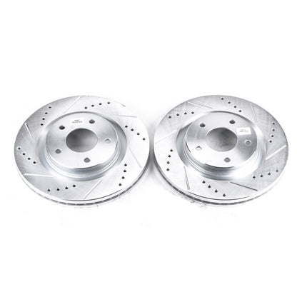 PowerStop Power Stop 11-17 Nissan Juke Front Evolution Drilled & Slotted Rotors - Pair