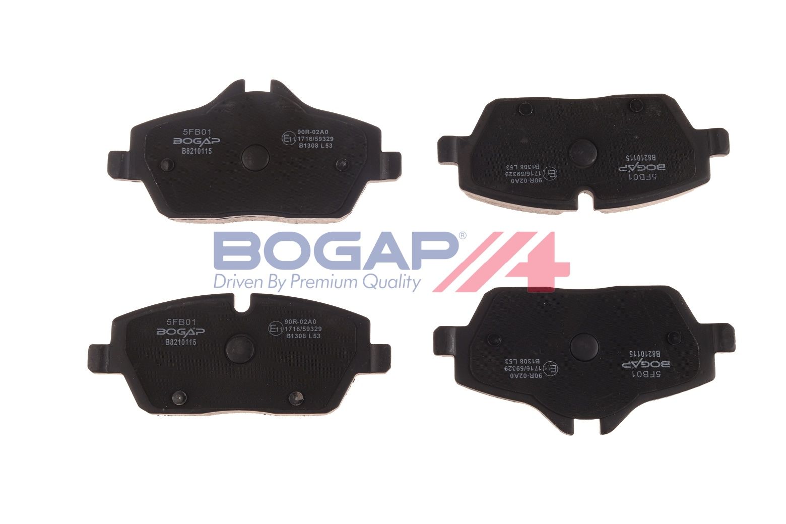 BOGAP B8210115 Brake Pad Set, Disc Brake