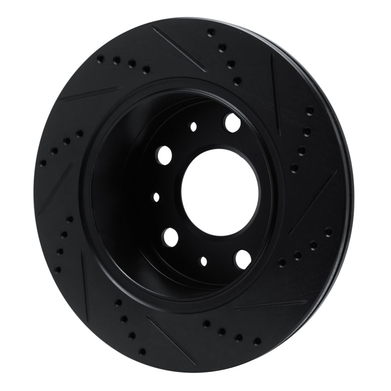 R1 Concepts R1 14-21 Ram Promaster 2500 Rear Left Drilled & Slotted Black Brake Rotor