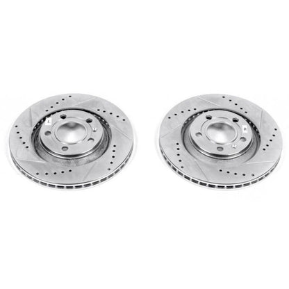 PowerStop Power Stop 04-09 Audi S4 Rear Evolution Drilled & Slotted Rotors - Pair