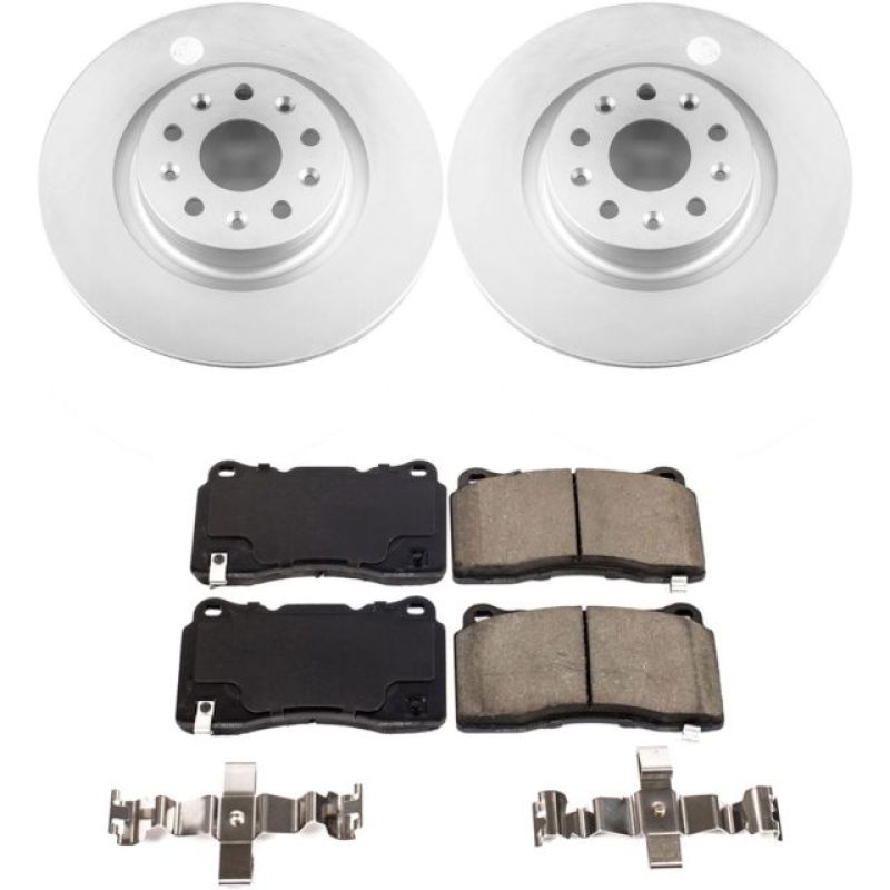 PowerStop Power Stop 16-17 Cadillac CT6 Front Z17 Evolution Geomet Coated Brake Kit