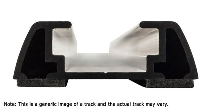 Rhino-Rack RTV Tracks w/Hardware & End Caps - 50.4in - Pair