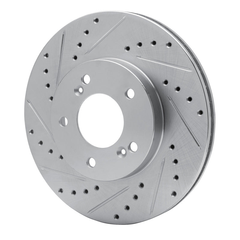 R1 Concepts R1 91-01 Acura Legend Front Left Drilled & Slotted Silver Brake Rotor
