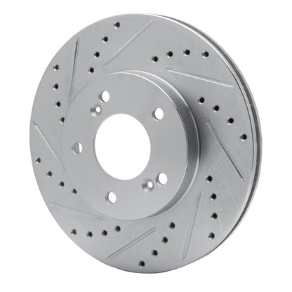 R1 Concepts R1 91-01 Acura Legend Front Left Drilled & Slotted Silver Brake Rotor