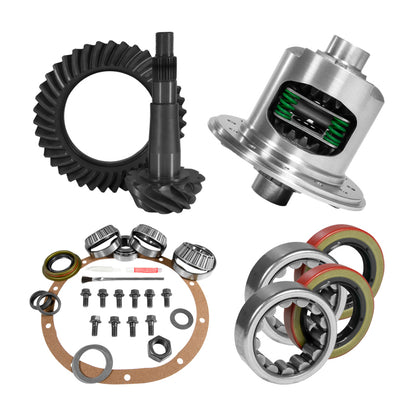 Yukon Gear & Axle Yukon Gear 8.25in CHY 3.07 Rear Ring & Pinion Install Kit Positraction 1.618in ID Axle Bearings