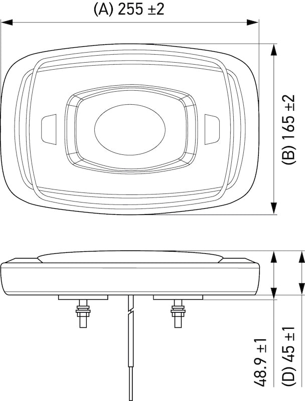 Hella L/Bar Mini 10In Led (Mv Mag Amber Lens)