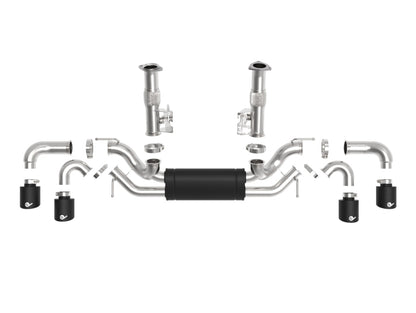 aFe MACH Force-Xp 2-1/2in 304SS Cat-Back 2020 Chevy Corvette (C8) 6.2L - Black Tip