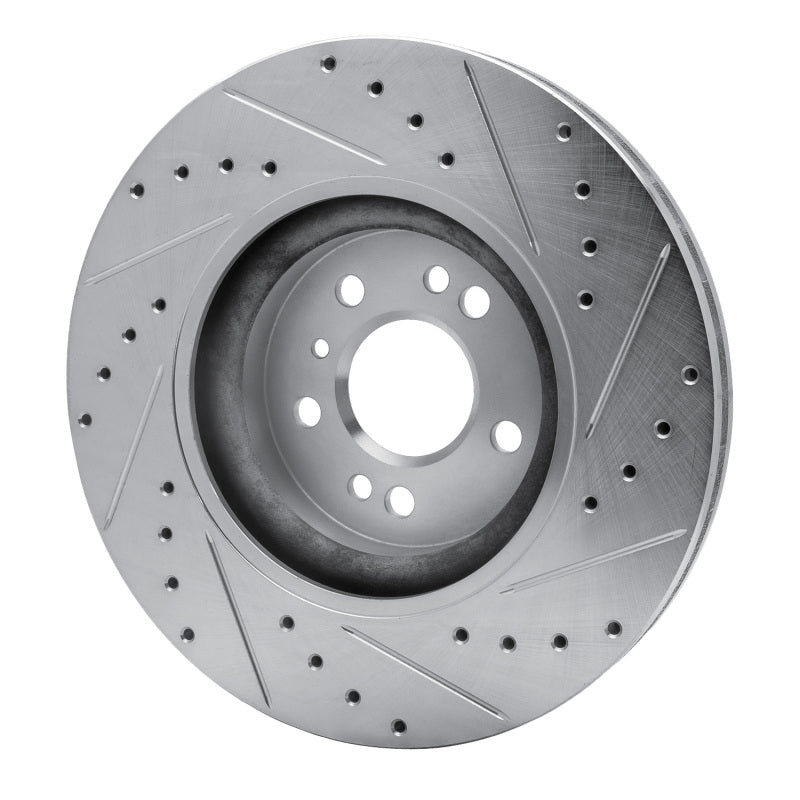 R1 Concepts R1 06-12 Mercedes-Benz ML350 Front Left Drilled & Slotted Silver Brake Rotor