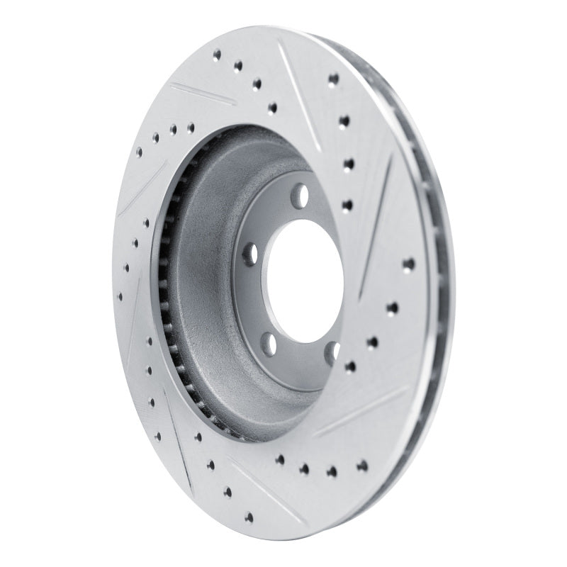 R1 Concepts R1 1965-1972 Dodge Dart Front Left Drilled & Slotted Silver Brake Rotor