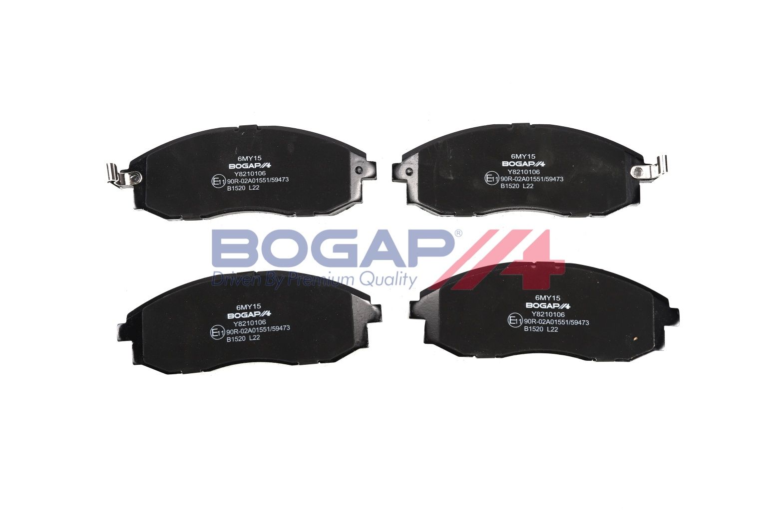 BOGAP Y8210106 Brake Pad Set, Disc Brake