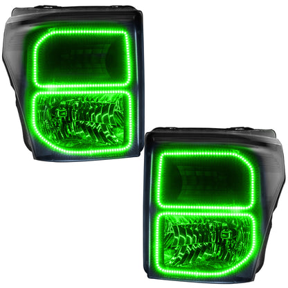 ORACLE Lighting Oracle 11-16 Ford F250/350 LED HL - Black - ColorSHIFT w/o Controller