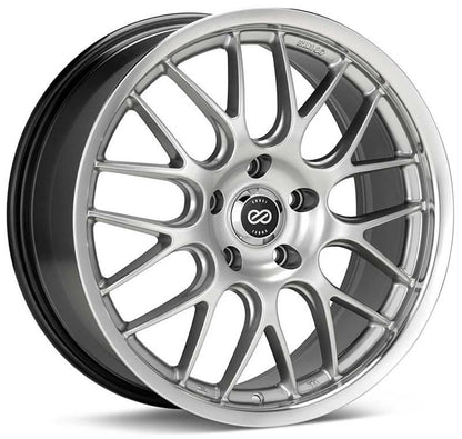 Enkei Lusso 18x7.5 42mm Offset 5x114.3 Bolt Pattern 72.6 Bore Black w/ Machined Lip Wheel
