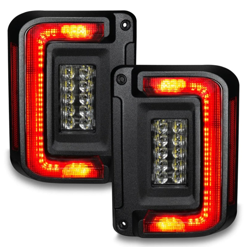 ORACLE Lighting Oracle 07-17 Jeep Wrangler JK Flush Mount LED Tail Lights - Tinted