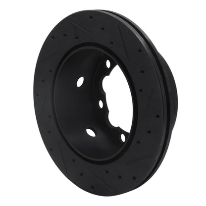 R1 Concepts R1 02-06 Dodge Sprinter 3500 Rear Left Drilled & Slotted Black Brake Rotor