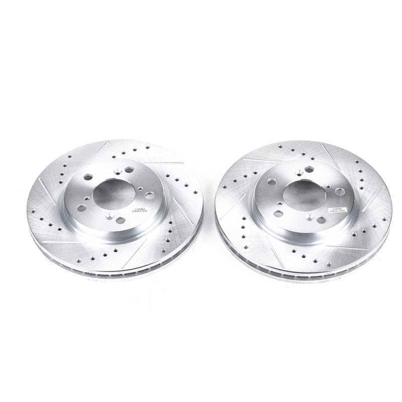 PowerStop Power Stop 05-10 Honda Odyssey Front Evolution Drilled & Slotted Rotors - Pair