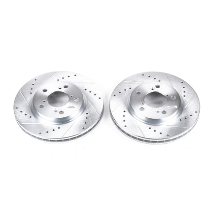 PowerStop Power Stop 05-10 Honda Odyssey Front Evolution Drilled & Slotted Rotors - Pair