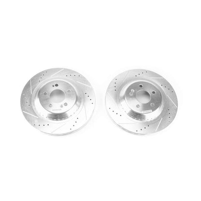 PowerStop Power Stop 2017 Mercedes-Benz Maybach S550 Rear Evolution Drilled & Slotted Rotors - Pair
