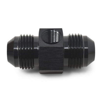 Russell Fitting -8 An Union With 1/8in Npt Pressure Port Blk Anodize