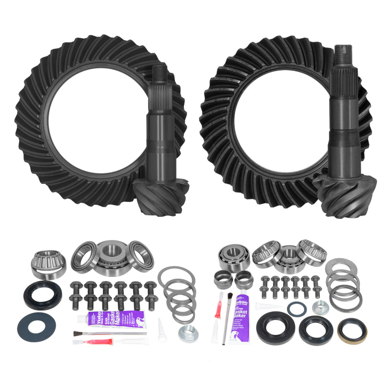 Yukon Gear & Axle Yukon Gear Ring & Pinion Gear Kit Front & Rear for Toyota 10.5/9R Differential 4.88 Ratio