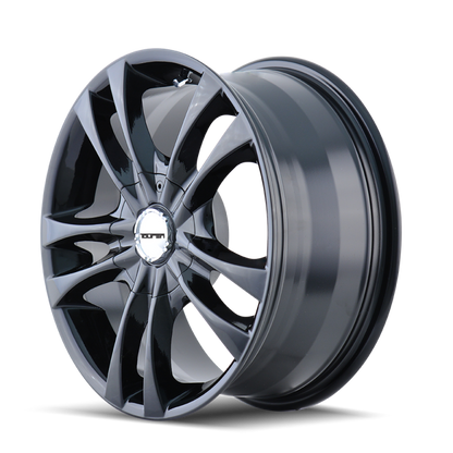 Touren 3222 TR22 17x7 / 5x100/114.3 BP / 40mm Offset / 72.62mm Hub Gloss Black Wheel