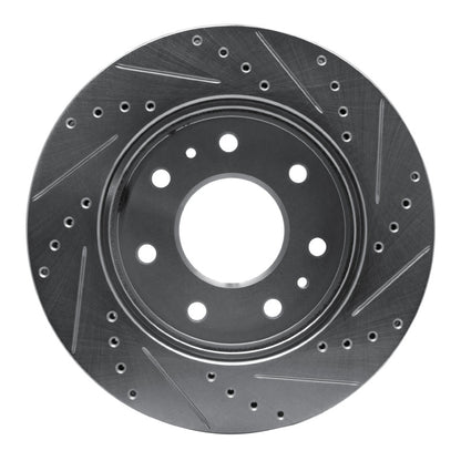 R1 Concepts R1 09-09 Ford F-150 RWD Front Left Drilled & Slotted Silver Brake Rotor