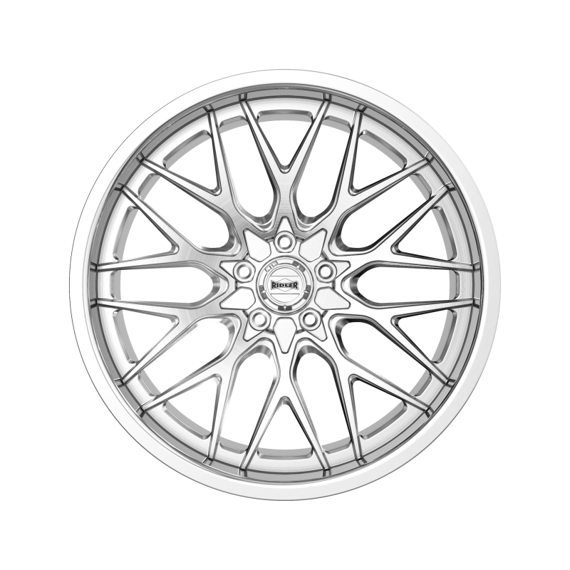 Ridler Wheels Ridler 681 22x9 / 5x127 BP / 0mm Offset / 83.82mm Hub Brushed w/ Polished Lip Wheel